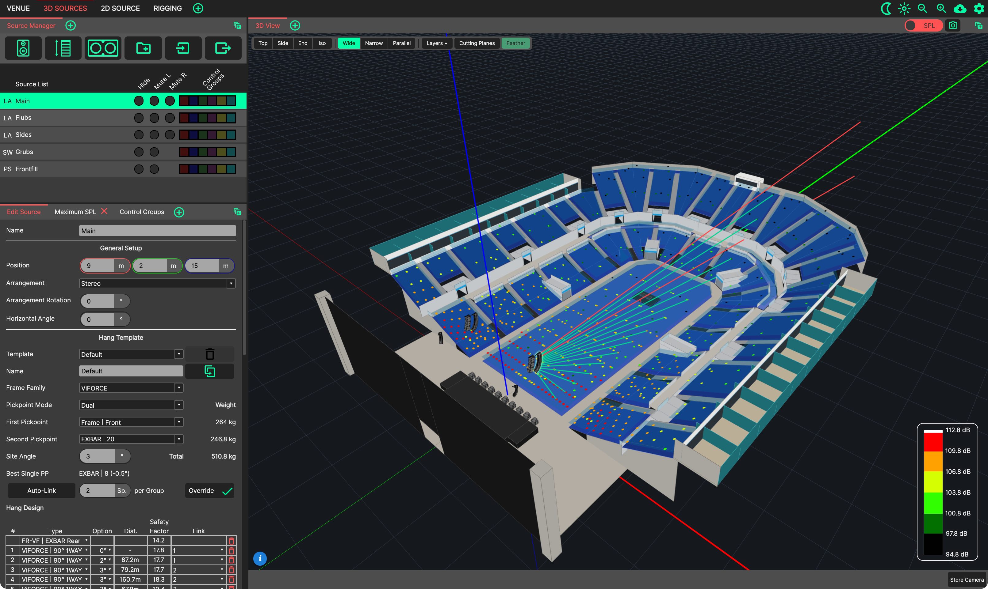 3D SOURCES Tab.