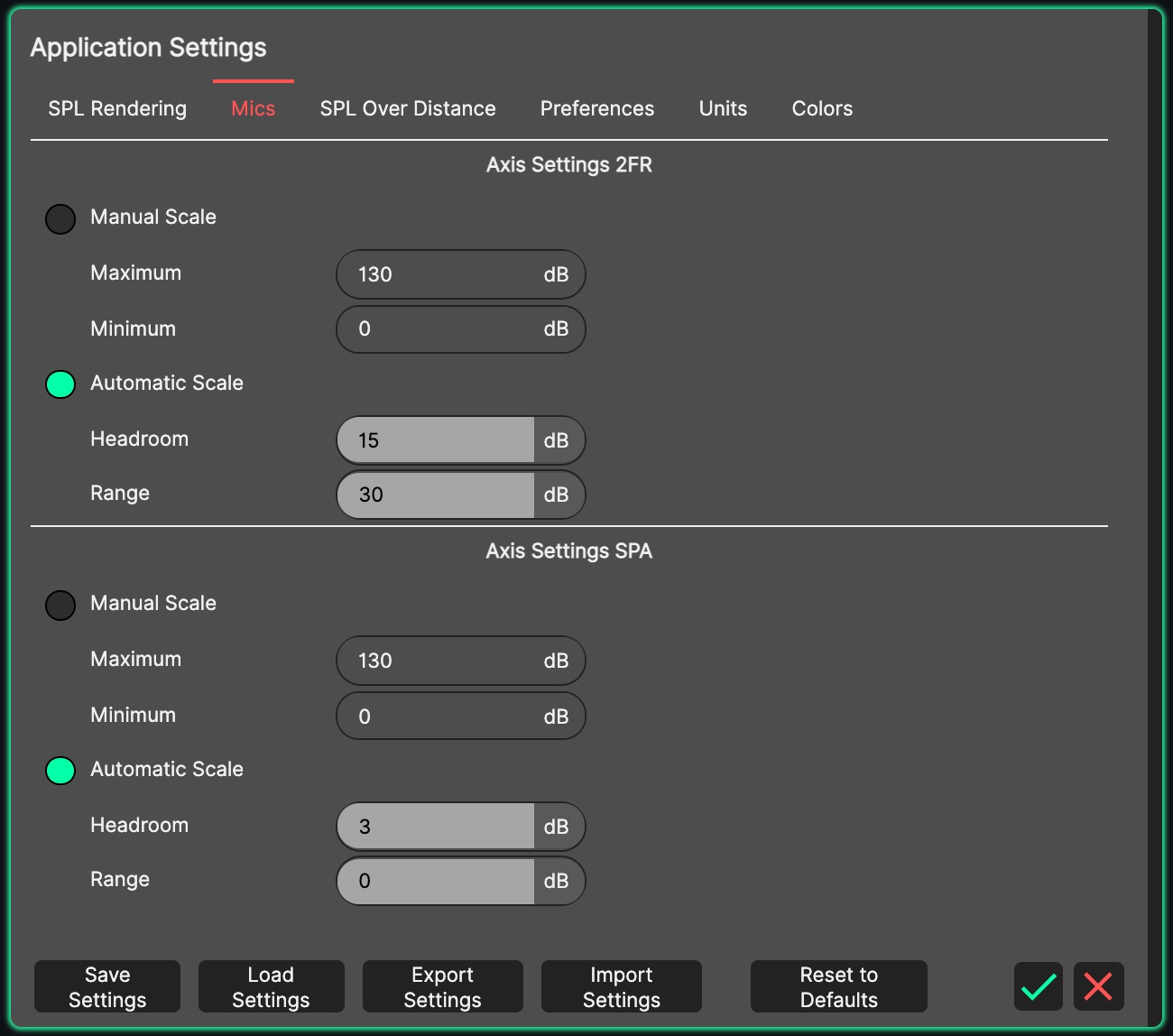 Microphone Settings.